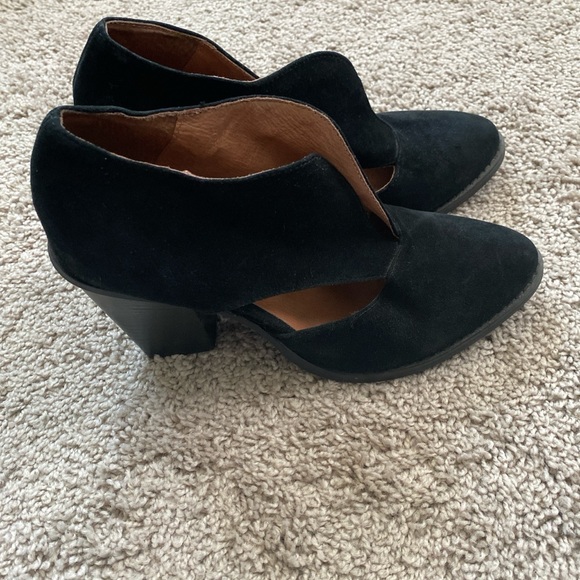 Jeffrey Campbell Free People Black Suede Block Heels - Picture 5 of 7